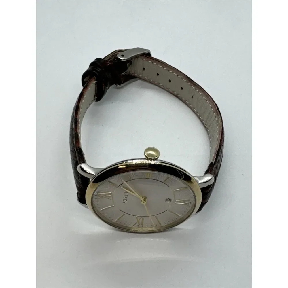 Fossil Jacqueline ES3739 Women Two-Tone Stainless Steel Analog Dial Watch JNA348